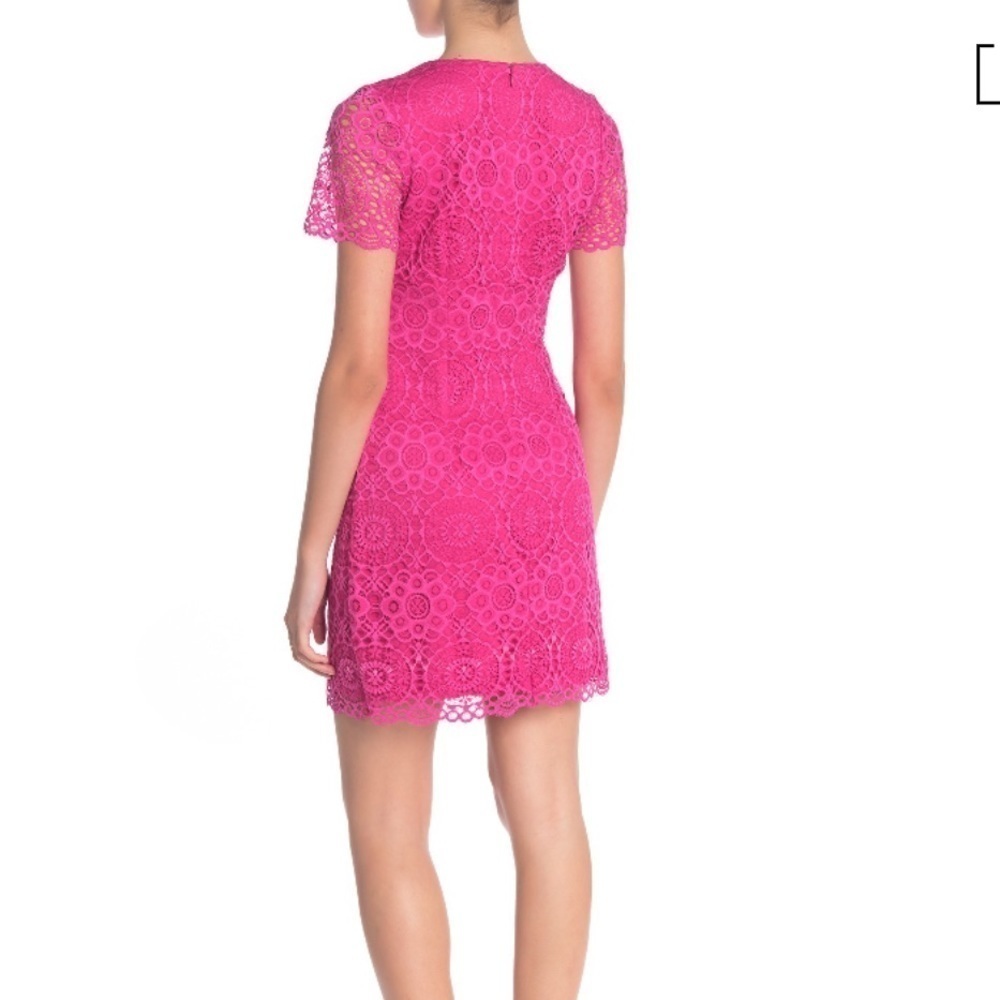 NWOT. Laundry by Shelli Segal Pink Lace Dress - Picture 2 of 12